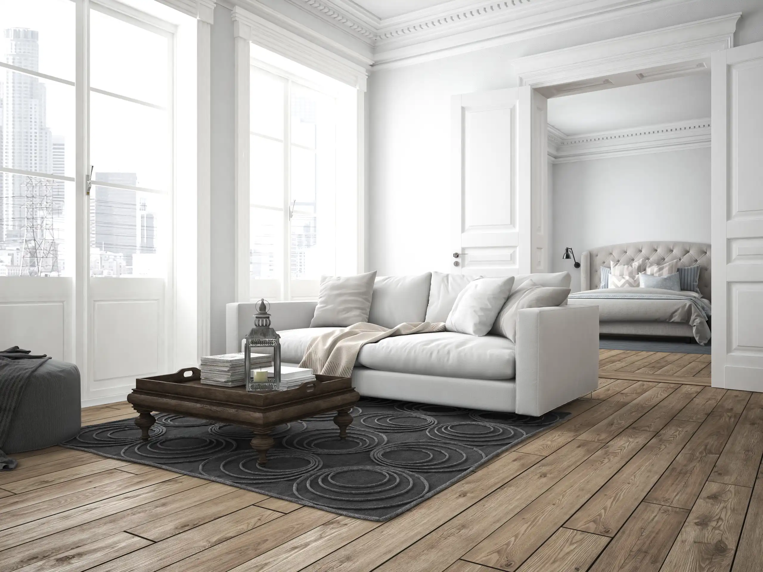 Elegant living room interior by Wezubo
